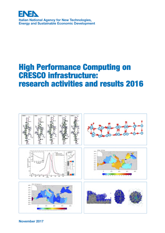 High Performance Computing on CRESCO infrastructure: research activities and results 2016